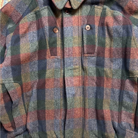 Vintage Overdrive Plaid Flannel Heavy Zip-up Heavy Jacket Size XL - Picture 4 of 4